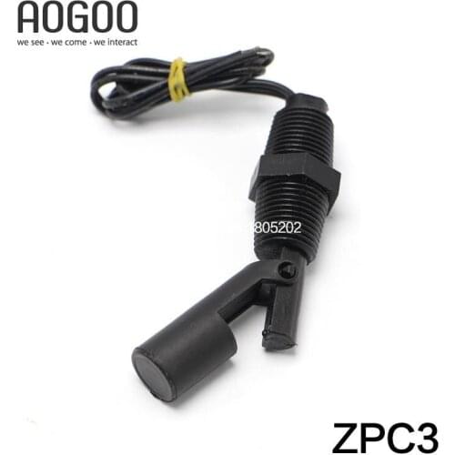 2Pcs/lot ZPC3 100V PP Normal Closed Side Mount Horizontal Float Switch Water Level Sensor Controller Inductance Sensor