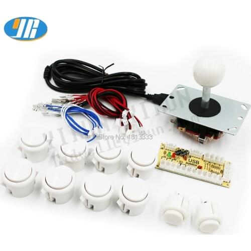 DIY Zero Delay Kit USB Encoder PC Raspberry pi m copy Sanwa Joystick 24/30mm Push Buttons