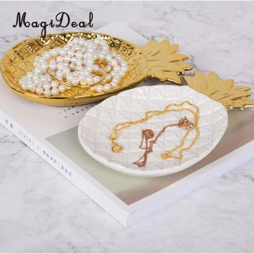 MagiDeal Ceramics Pineapple Fruit Tray Bowl Dish Plate Food Serving Candy Biscuit Snack Plate 21cm