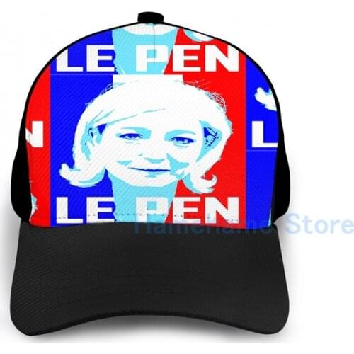 Fashion LE PEN Basketball Cap men women Graphic print black Unisex adult hat