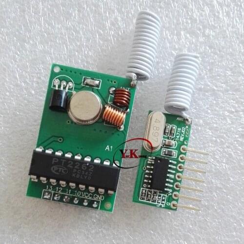 Long Distance Wireless Coding Transmitter Module PCB Board 1000m 3V-12V High Sensitivity Decoding RF Receiver Board DC5V 315/433