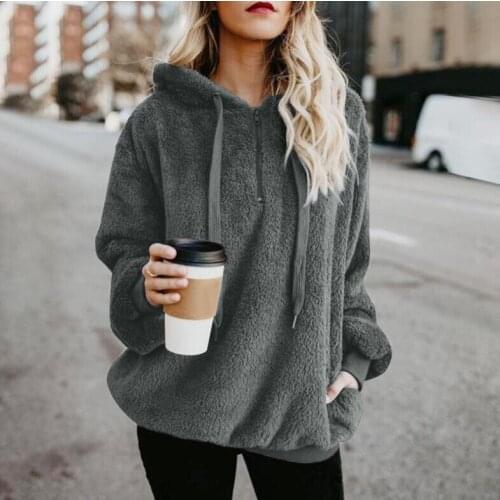 Casual Long Sleeve Hooded Solid Womens Sweater Coat Top For Women