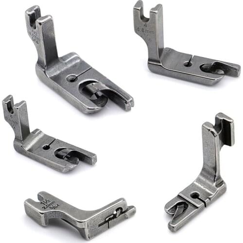 High Quality 5Size 1/4" 6.4mm 5/16" 8mm Sewing Machine Industrial Hemmer Presser Foot/feet