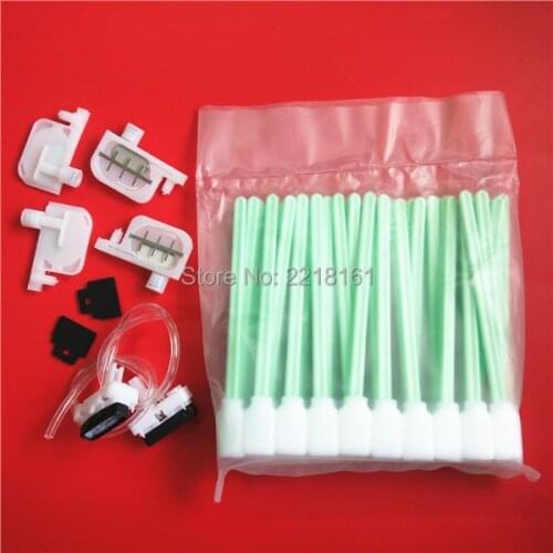 Mix order eco solvent plotter Roland DX4 cap top 2X+Roland small ink damper 4pcs + DX4 wiper 2X + printhead clean swab 1pack