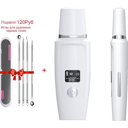 LCD ultrasonic cleaning Pore Cleaner Led Ems Ionic Massager for face Dropshipping lifting scrubber ultrasonic cleaner