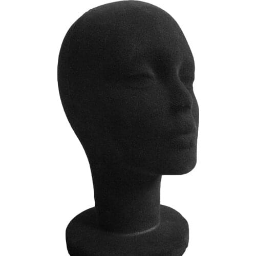 Foam Female Mannequin Head Manikin Headset Model Wig Hair Display Stand Training Heat