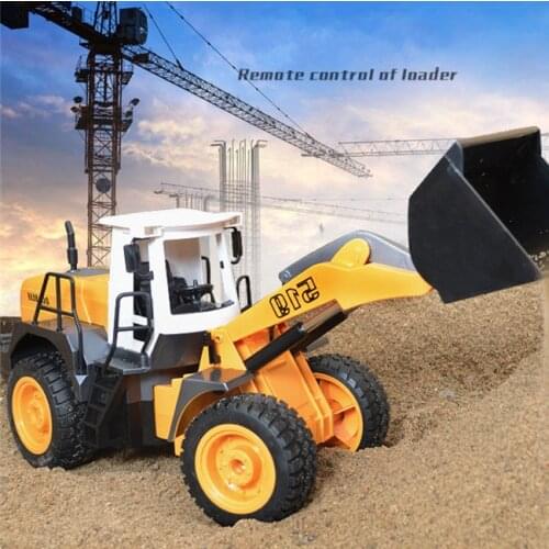 JTY Toys RC Truck 1:16 Remote Control Bulldozer Radio Engineering Excavation Bulldozer Cars Toys For Children Gift