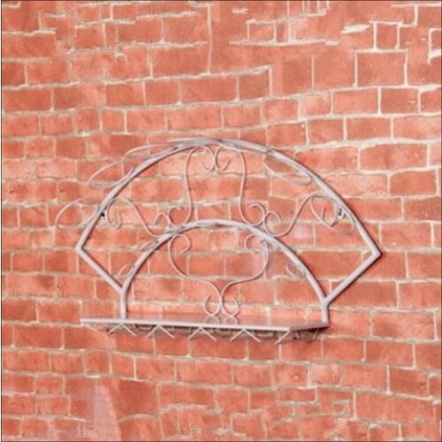 1PCS European wrought iron wall hanging wine rack rack hanging wall hanging high wine glass rack
