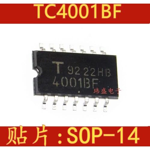 10pcs TC4001BF 4001BF SOP-14 5.2MM