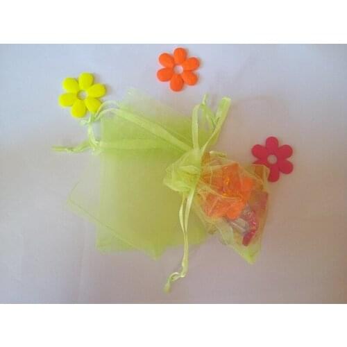 1000pcs 15*20cm Light Green Organza Gift Bag Jewelry Packaging Display Bags Drawstring Pouch For Bracelets/necklace/wed Yarn Bag