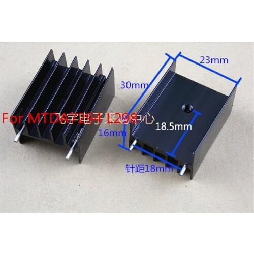 Fast Free Ship 20PCS With Needle IC Heatsink For MTDA7294/L298 Aluminum Cooling Fan 30*23*16MM Transistor TO-220/247/3P Radiator