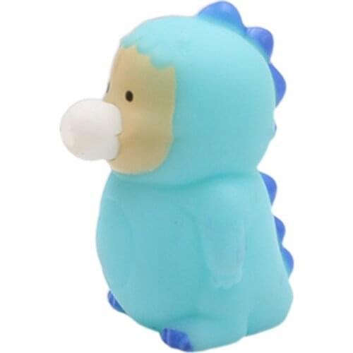 3Inch Sensory Fidget Popping Out Trick Toy Pinch Dinosaur Interactive Decompressing Squeeze Ball for Office Kids Autism