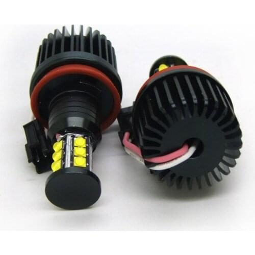 360-degree 6-sided 120W H8 LED Angel Eyes Halo Ring Light Bulbs 6500K For BMW E92 E93 E63 E70 Lamps Wholesale