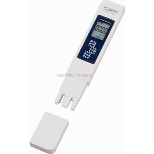 50pcs Tester Meter Professional TDS EC Meter Digital LCD Water Testing Pen Purity Filter Water Quality Monitor