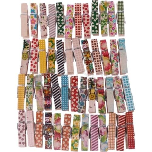 50pcs Durable Natural Wooden Clips For Photo Clothespins Laundry Pins DIY Craft Drop Shipping