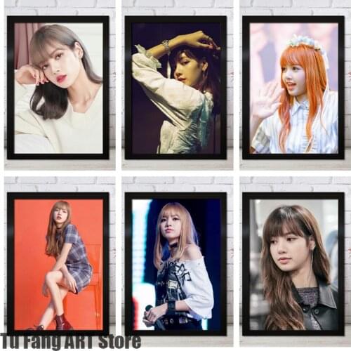 Diamond Embroidery Full Square Drill 5D Diamond Painting Korean Group Members LISA Cross Stitch Kits Mosaic Room Decoration