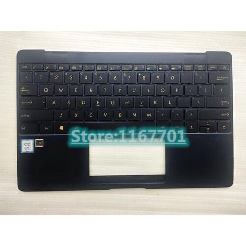 Laptop/Notebook US EU Backlight Keyboard upper Shell Cover case for Asus ZENBOOK 3 UX390 UX390U UX390UA Gold Blue silver