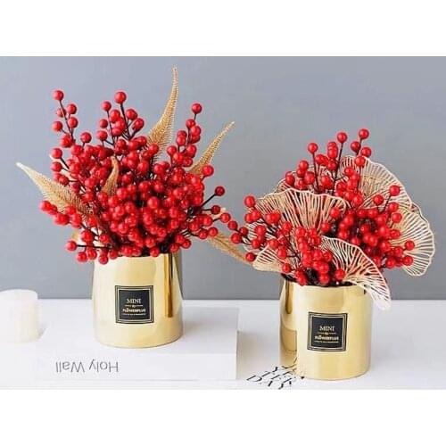 Simulation Plants Golden Fan Leaf Wedding Road Leads Flower Arrangement Material Eucalyptus Leaves Home Christmas Decoration
