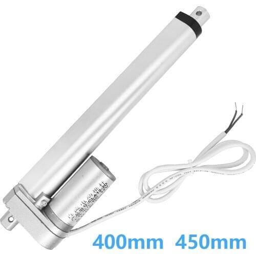 Linear actuator 400mm 450mm stroke 12V 24V Metal gear electric linear actuator motor 100/300/500/700/1000N Built-in limit switch