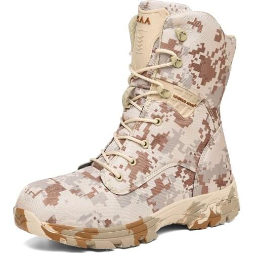 Men Military Boots Winter Autumn Quality Special Force Tactical Desert Combat Ankle Boats Army Work Shoes Leather Snow Boots