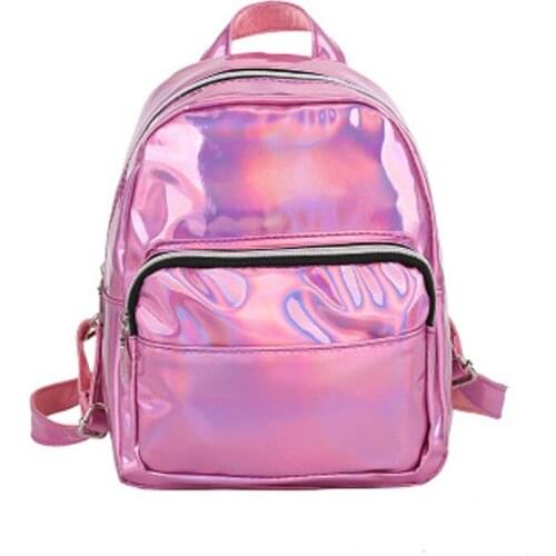 2019 New Women Bag Laser Holographic Backpack For Lady Girl Student School Travel Hologram Rucksack High Quality Waterproof