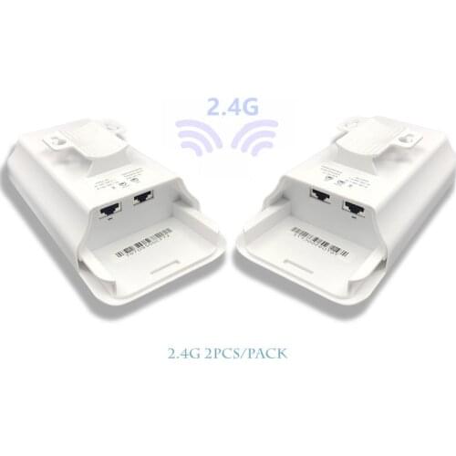 2 pieces 1-3 km 300 Mbit open router CPE 2.4G wireless access point router Wi-Fi bridge extension center router with 24 V POE