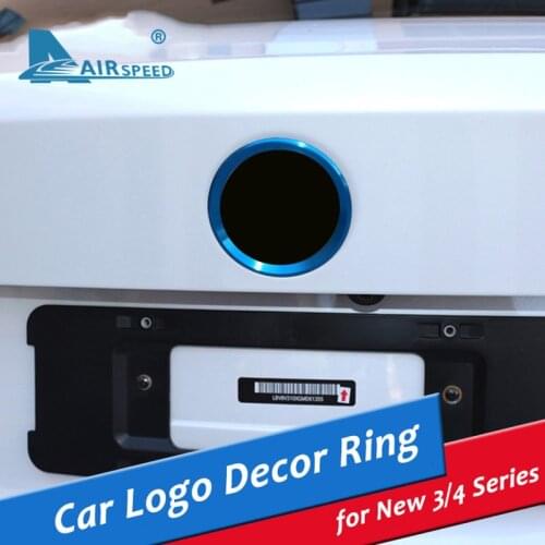 Car front rear Logo Ring Decoration Rear Cover Trim Hood Emblem Rings for BMW F30 3 Series 320Li 328Li 316 BMW 4 Series M3 M4