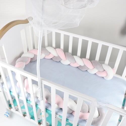 Ins European Style Knotted Pillow Hand-Woven Three-Strand Baby Twist Bed Surrounding Baby Child Bed Guardrail Decoration