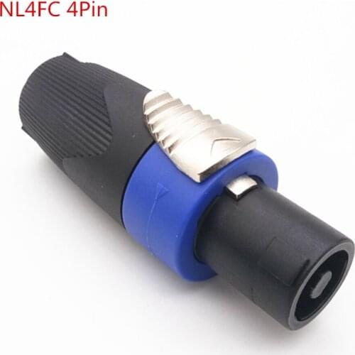 Good quality Speaker Connector 4Pin Speaker Powercon NL4FC 4 Pole Speakon Plug Male Professional audio power aviation plug Blue
