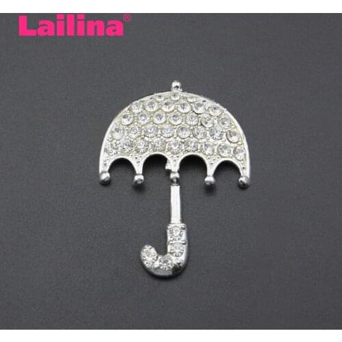 Rhinestone Umbrella Brooches For Women Cute Korea Style Brooch Pin Lead Free Coat Dress Corsage Accessories