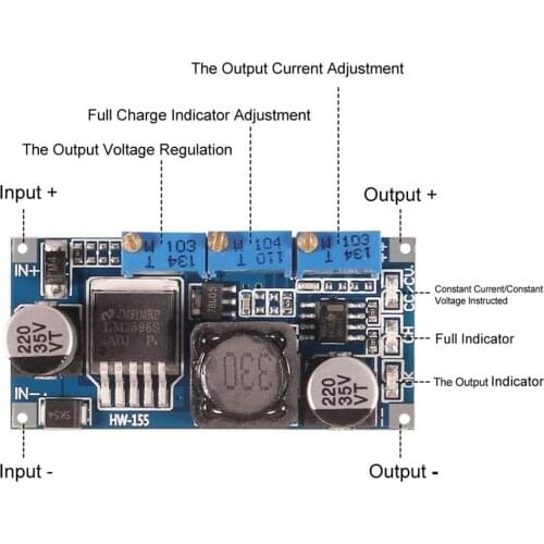 LM2596 LED Driver DC-DC Step-down Adjustable CC/CV Power Supply Module Battery Charger Adjustable LM2596S Constant Current