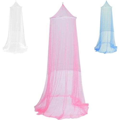 Universal Elegant Round Lace Insect Bed Canopy Netting Curtain Dome Polyester Bedding Mosquito Net Home Furniture Dropshipping