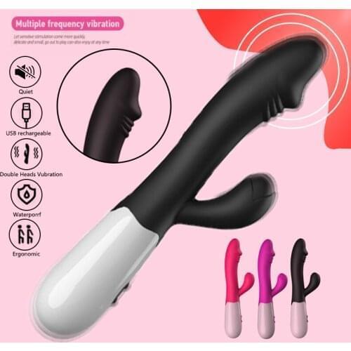 Spot Vibrator for Women Dual Vibration Silicone Dildo Waterproof Female Vagina Clitoris Massager Sex Toys for Women Adult Toys
