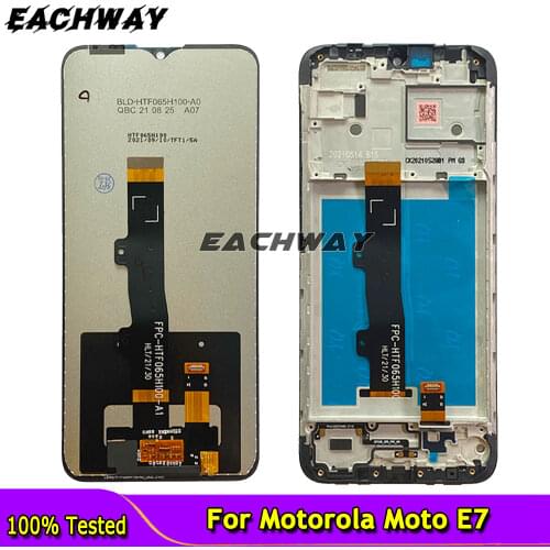 Original For Motorola Moto E7 Power LCD Display Touch Screen Digitizer Assembly For Moto E7i Power PAMH0001IN LCD Replacement