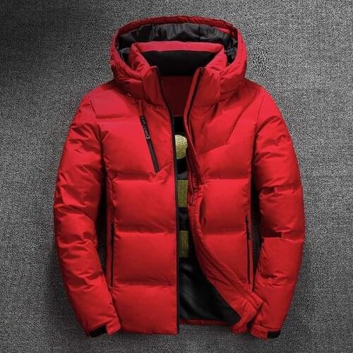 Winter Jacket Men Down Quality Thermal Thick Coat Snow Red Black Parka Male Warm Outwear Fashion White Duck Jackets Down Man 3XL
