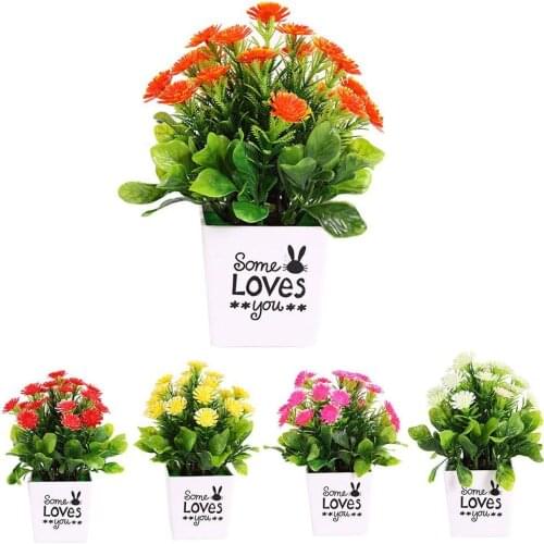 1 Pc Artificial Flower Fake Simulation Chrysanthemum Miniascape Wedding Party Home Bonsai Decor Accessories Ornaments 2021