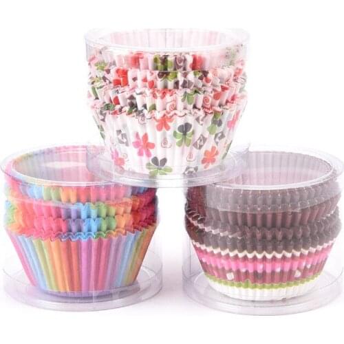 100 Pcs/lot Cake Mould Cups Muffin Cupcake Kraft Paper Muffin Cases Cake Stand Mold Kitchen Oven Baking Tool