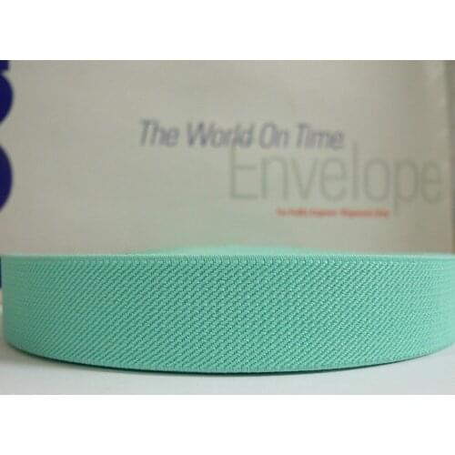 12 Meters 1" 25mm Wide #031 TURQUOISE Color Suspender Elastic Webbing Great For Pacifier Clips