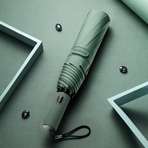 Full Automatic British Umbrella Men Rain Sun Folding Windproof Big Umbrella Gentleman Parasol Guarda Chuva Business Umbrella Y6S