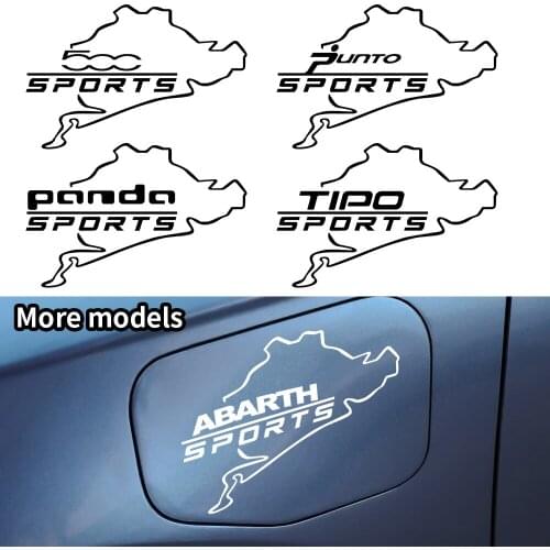 Car Accessories New Fuel Tank Cap Sticker body SPORT Emblem decal For Fiat ABARTH 124/125/500 Punto Panda Tipo