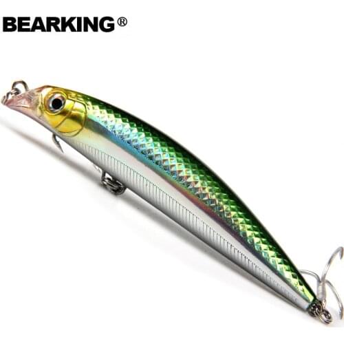 Bearking 2017 Fishing Lure 5PCS Minnow 90mm 10g Depth Wobbling Minnow Lure Plastic Hard Bait Fishing Wobblers