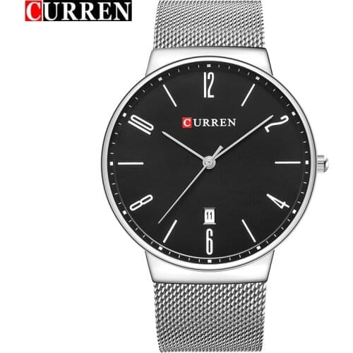 Sports Curren Mens Watches Top Brand Luxury Waterproof Sport Watch Men Ultra Thin Dial Quartz Watch Casual Relogio Masculino