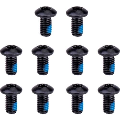ZTTO Bicycle Color Disc Screw Mountain Bike Disc Screw Disc Brake Pad T25 Screw M5 * 10 Brake Fixing Screws Bicycle Part