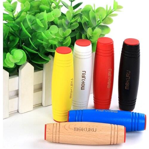 Wooden Fidget Hand Spinner Funny Stress Reliever Flip Stick Hand Decompression Concentrate Toy Japanese Rolling Stick Toy I0010