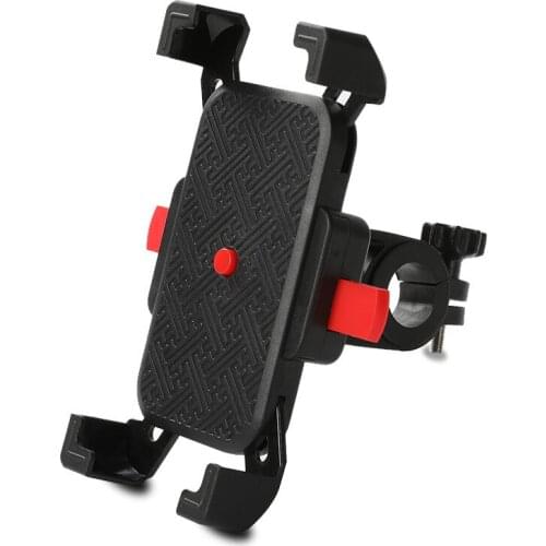 360 Rotatable Bike Mobile Phone Holder ABS Adjustable Bicycle Holder Non-slip MTB Smartphone Mount Stand Cycling Bracket N024