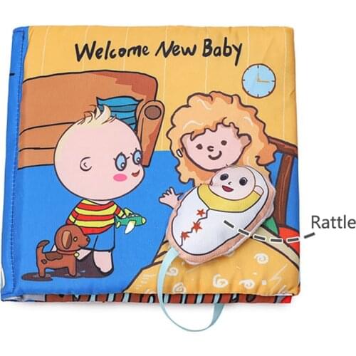 Early Learning Baby Cloth Book Bath Bathroom Parent-child Interactive Sound Paper montessori Cognitive Quiet Book Toy 0-12 Month