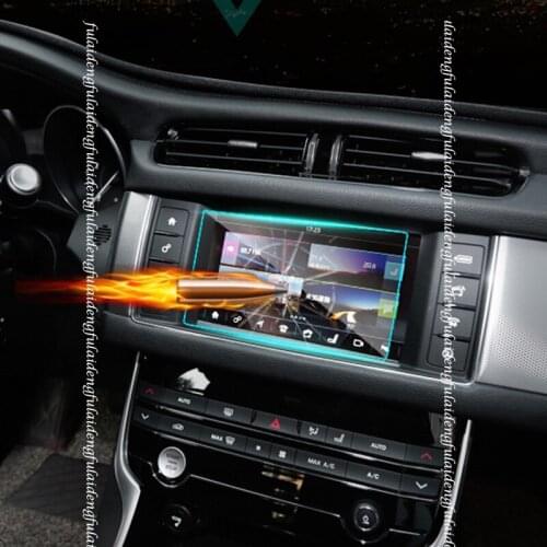 For Jaguar F-PACE 2016-2020 Interior GPS Navigation Tempered Glass Screen Protector Film Cover trim Car Accessories