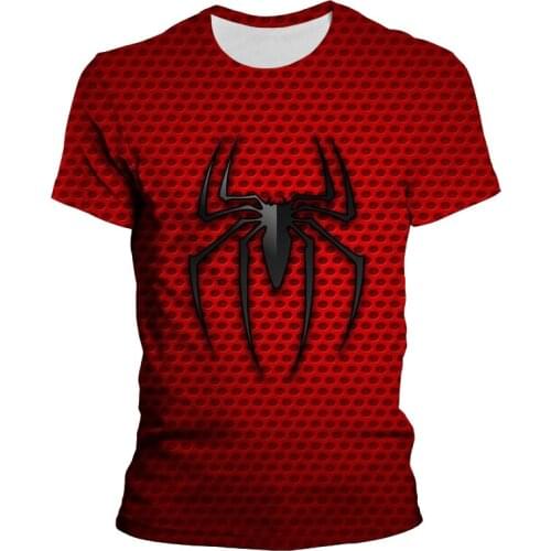 New Spider man 3D Printed T Shirts Casual Boy Girl Kids Fashion Streetwear Men Women Children Short Short Sleeve Cool Tops Tee