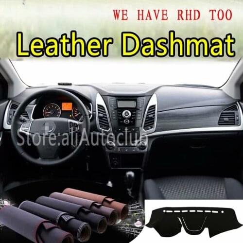 For SsangYong Korando 2010 2011 2015 2016 2017 2018 2019 Leather Dashmat Dashboard Cover Dash Carpet Custom Car Styling LHD+RHD