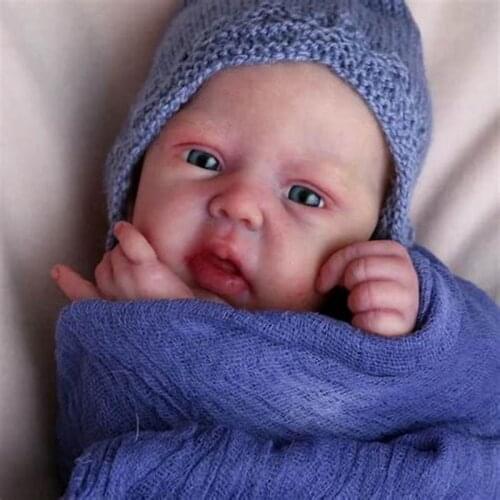 18 Inches Reborn Baby Doll DIY Soft Vinyl Toys Unpainted Unfinished Part Blank Kits Gifts